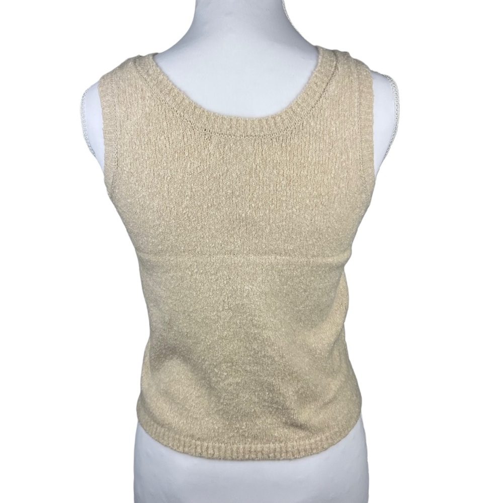 NWT Cozy Life by the River Oatmeal Textured Knit Tank Top Small Large - Picture 2 of 5
